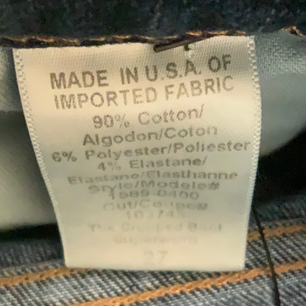 Current/elliott cropped bootcut jeans pants. Distressed. Size 27 - Picture 6 of 6